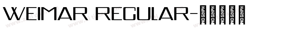 Weimar Regular字体转换
